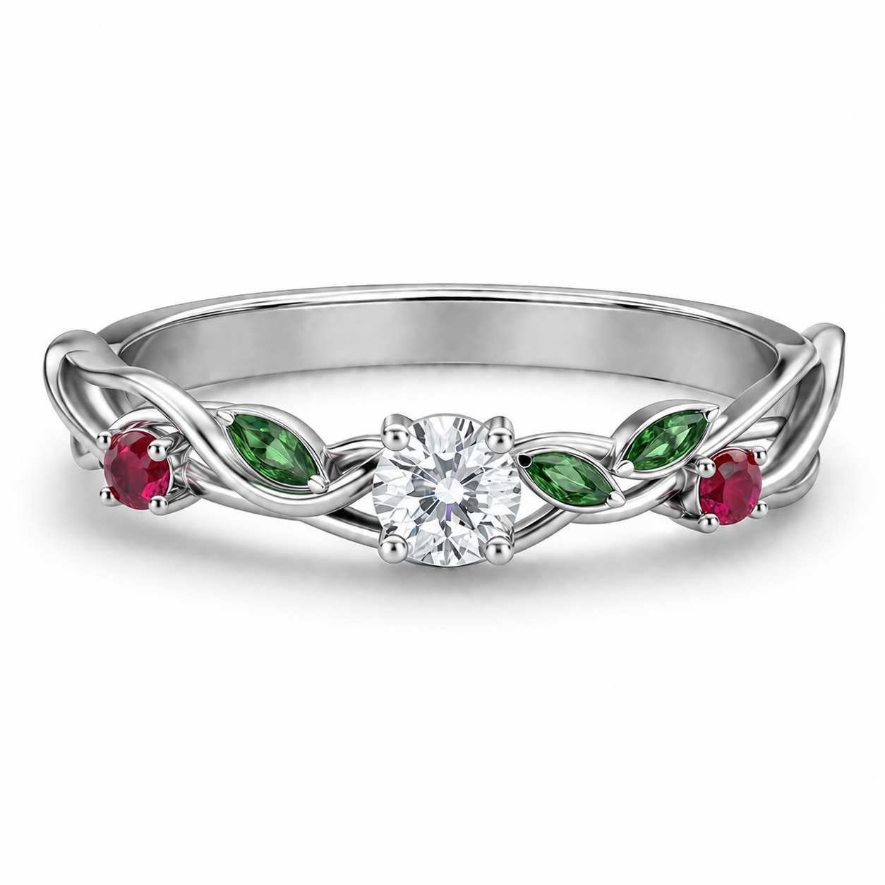 Woven Flora Band Ring