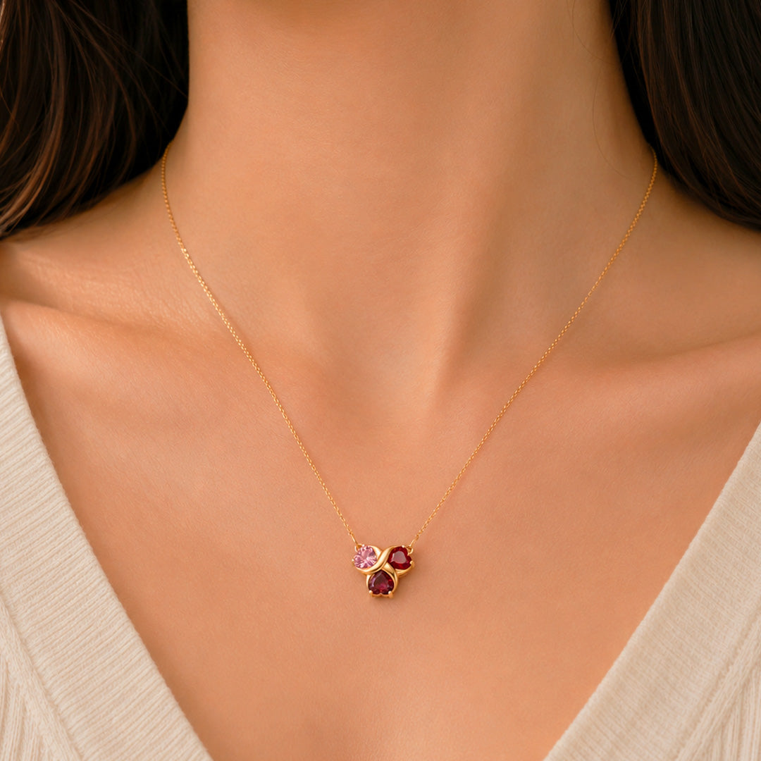 Love’s Embrace Birthstone Pendant