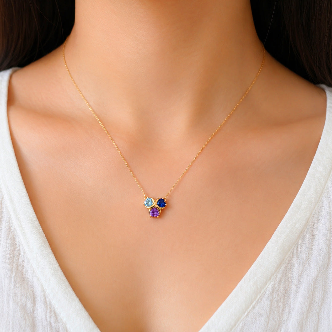 Love’s Embrace Birthstone Pendant