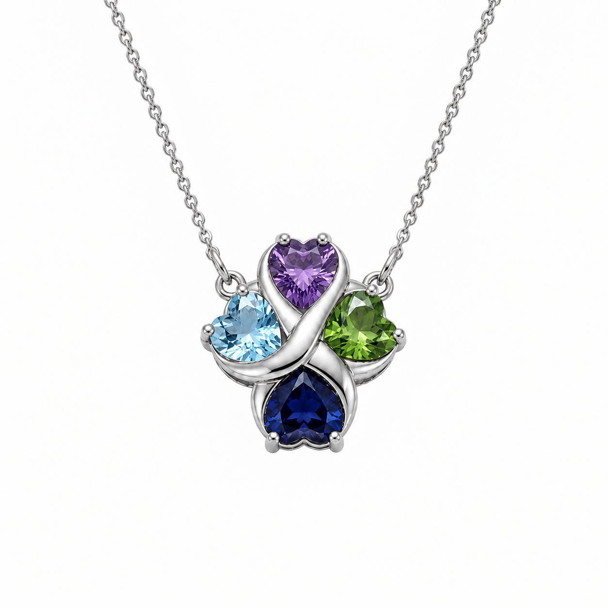 Love’s Embrace Birthstone Pendant