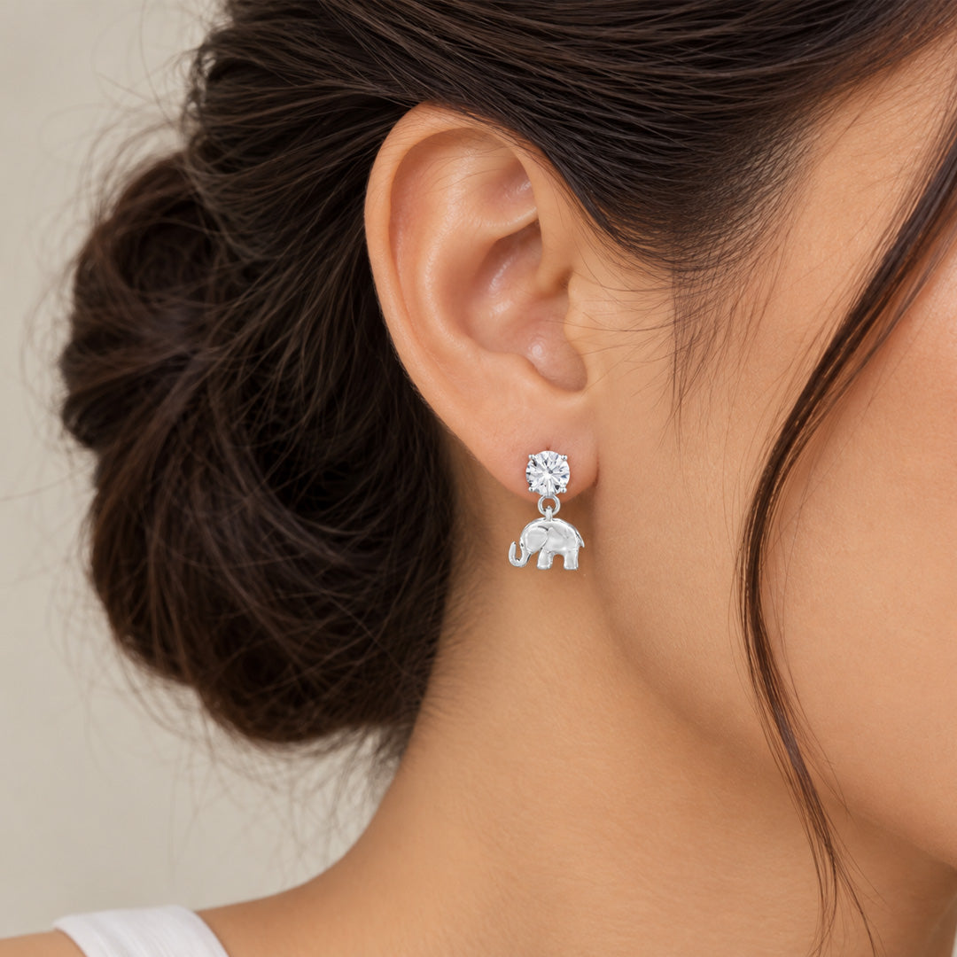 Lucky Charm Elephant Earring