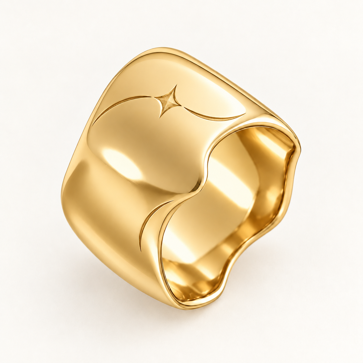 Classic Molten Statement Ring