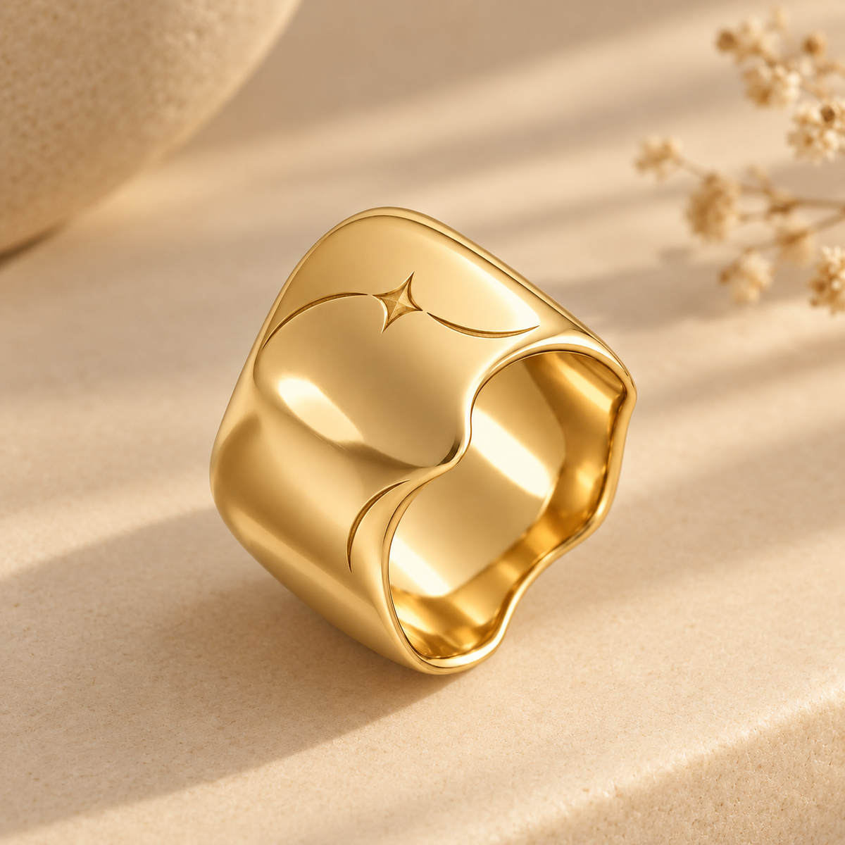 Classic Molten Statement Ring