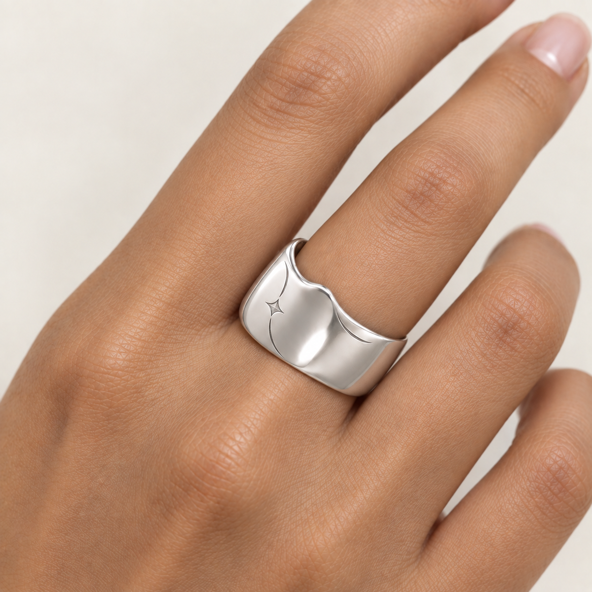 Classic Molten Statement Ring