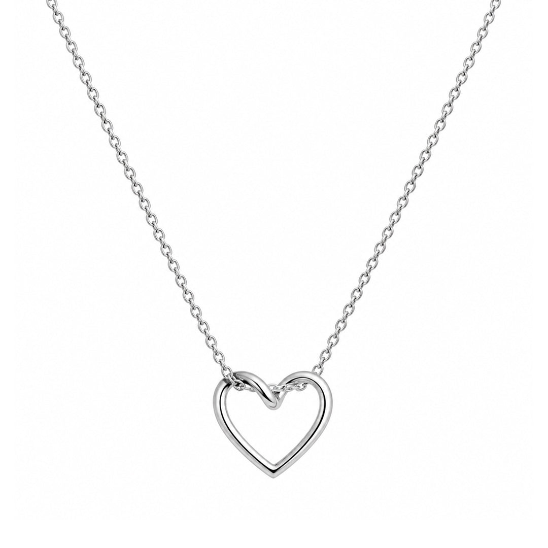 Open Heartline Loop Necklace