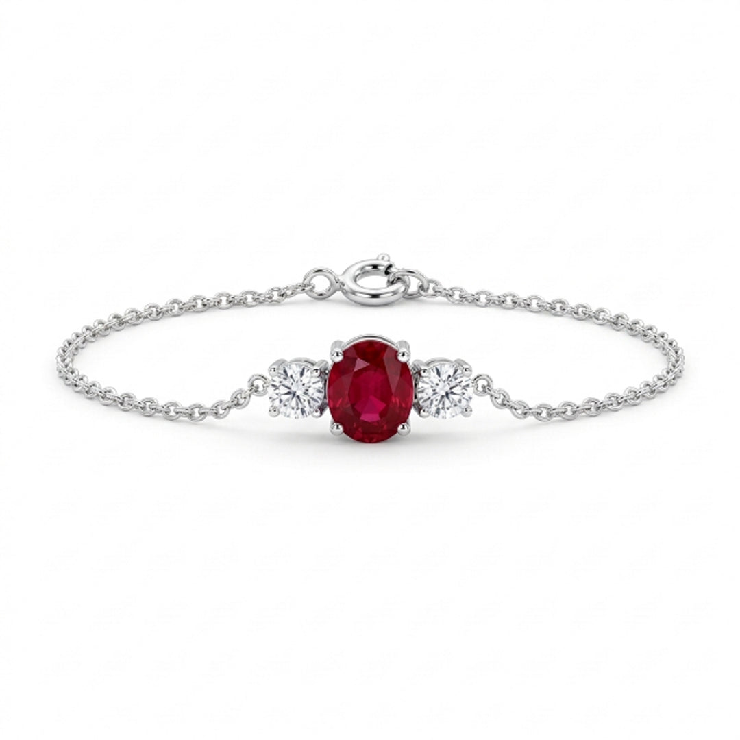 Oval Radiance Birthstone Bracelet