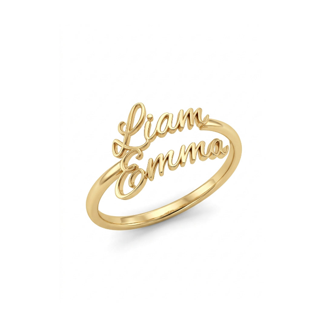 Couple Name Ring