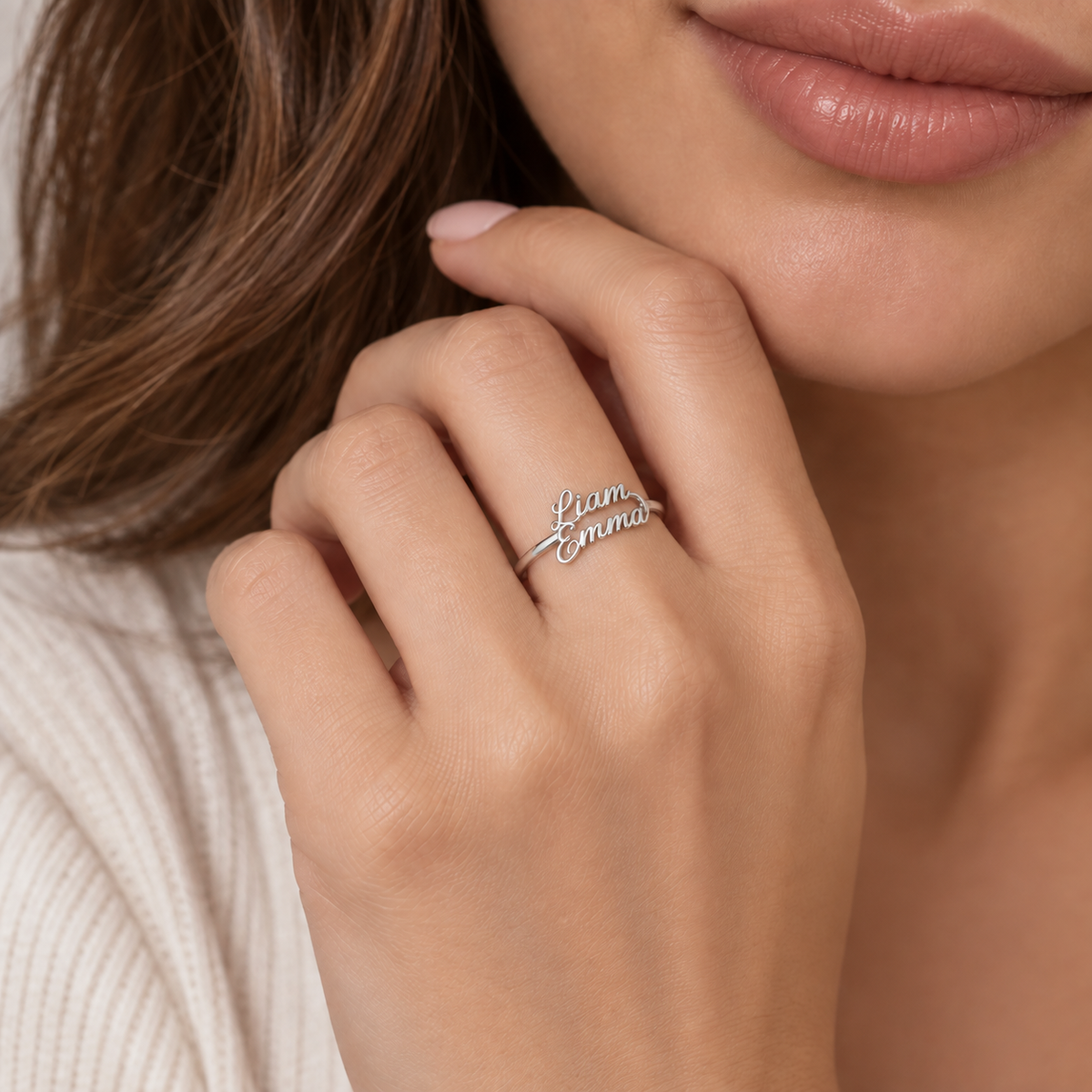 Couple Name Ring