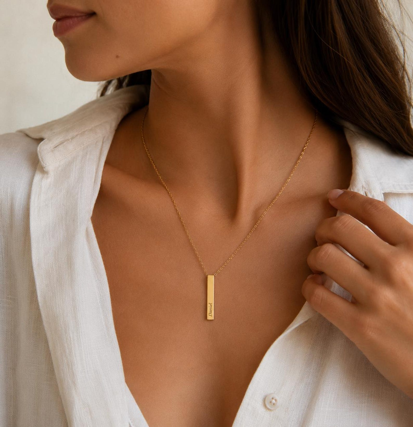 Vertical Bar Necklace