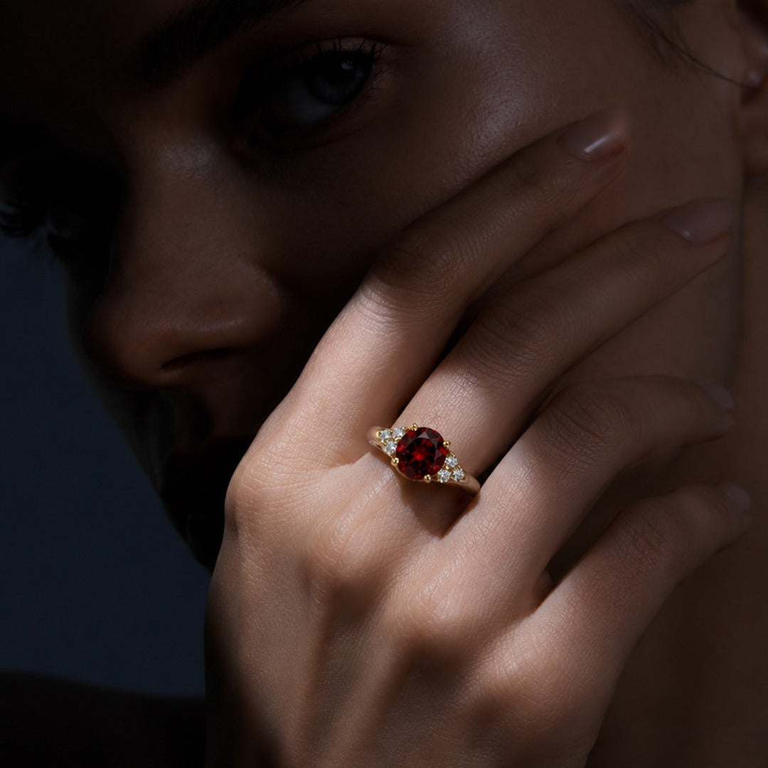 Round Birthstone Ring