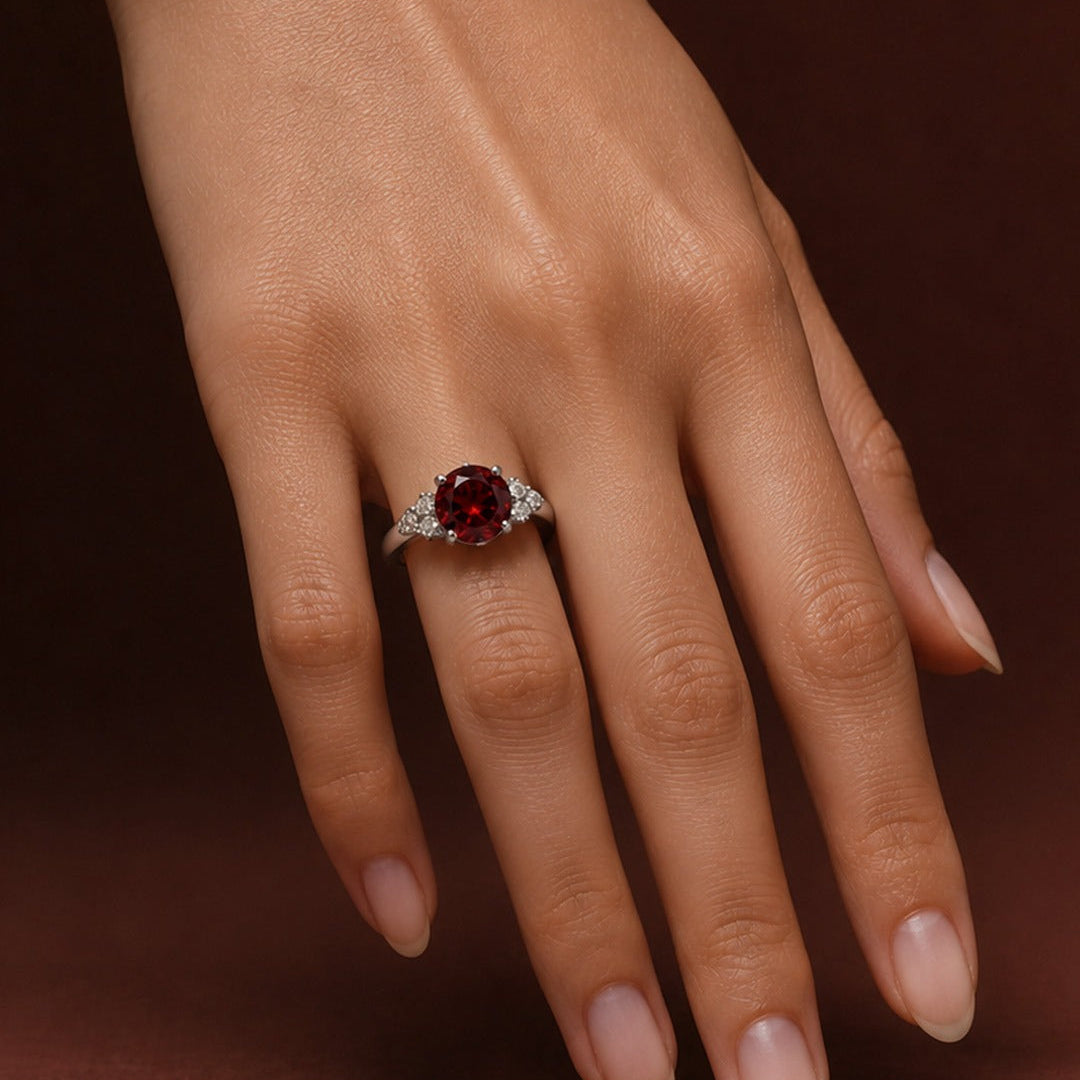 Round Birthstone Ring