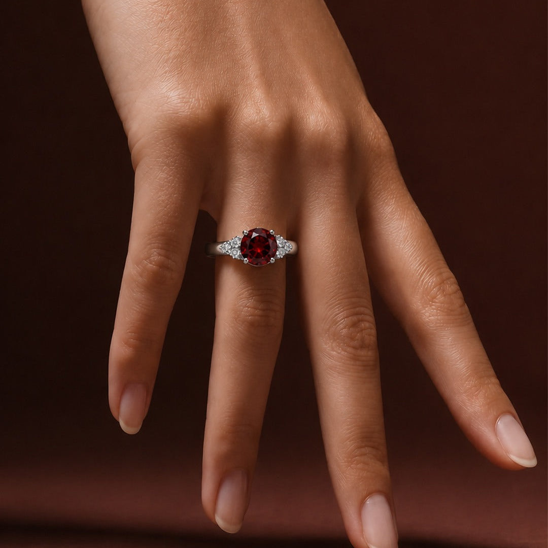 Round Birthstone Ring