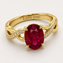 Oval Birthstone Ring