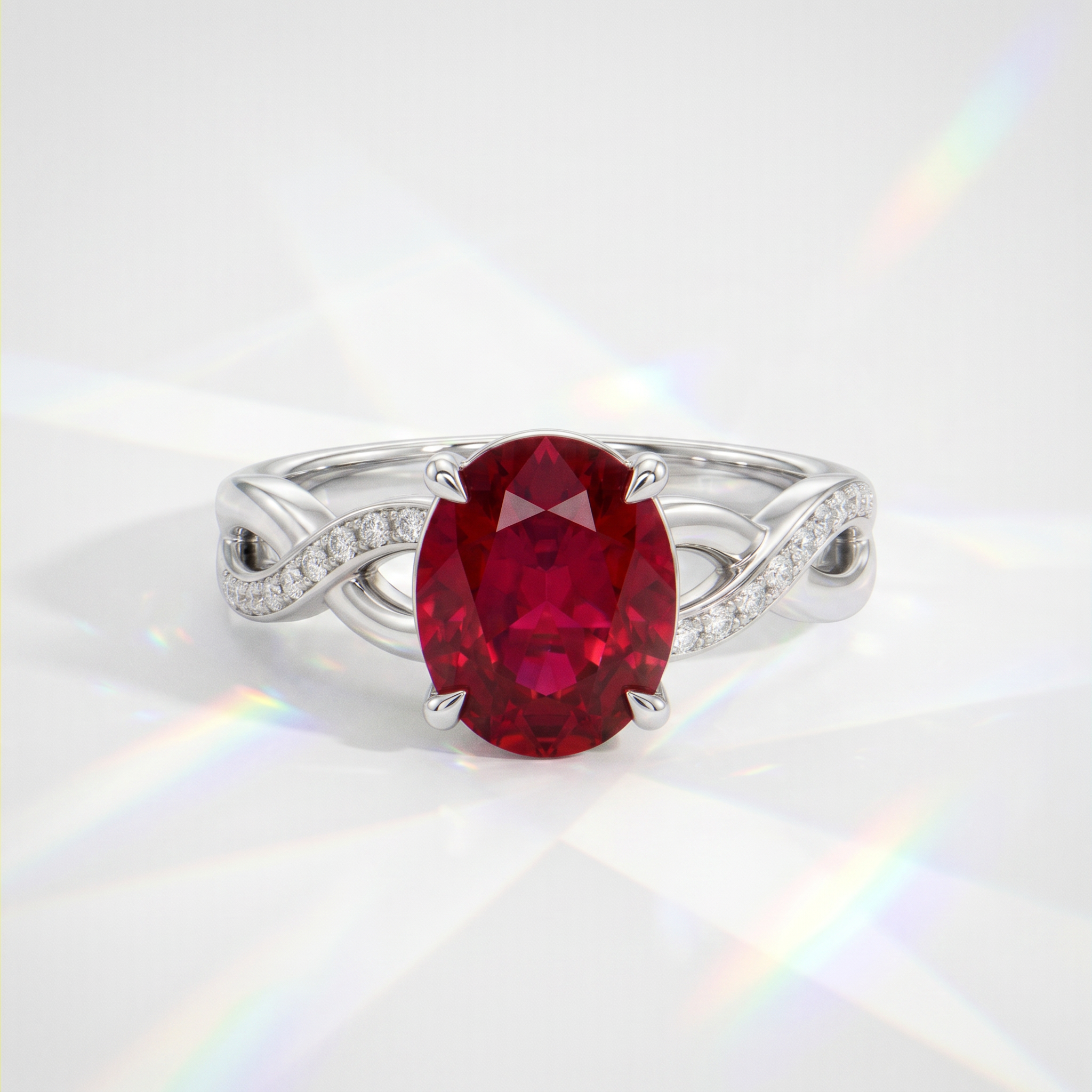 Oval Birthstone Ring