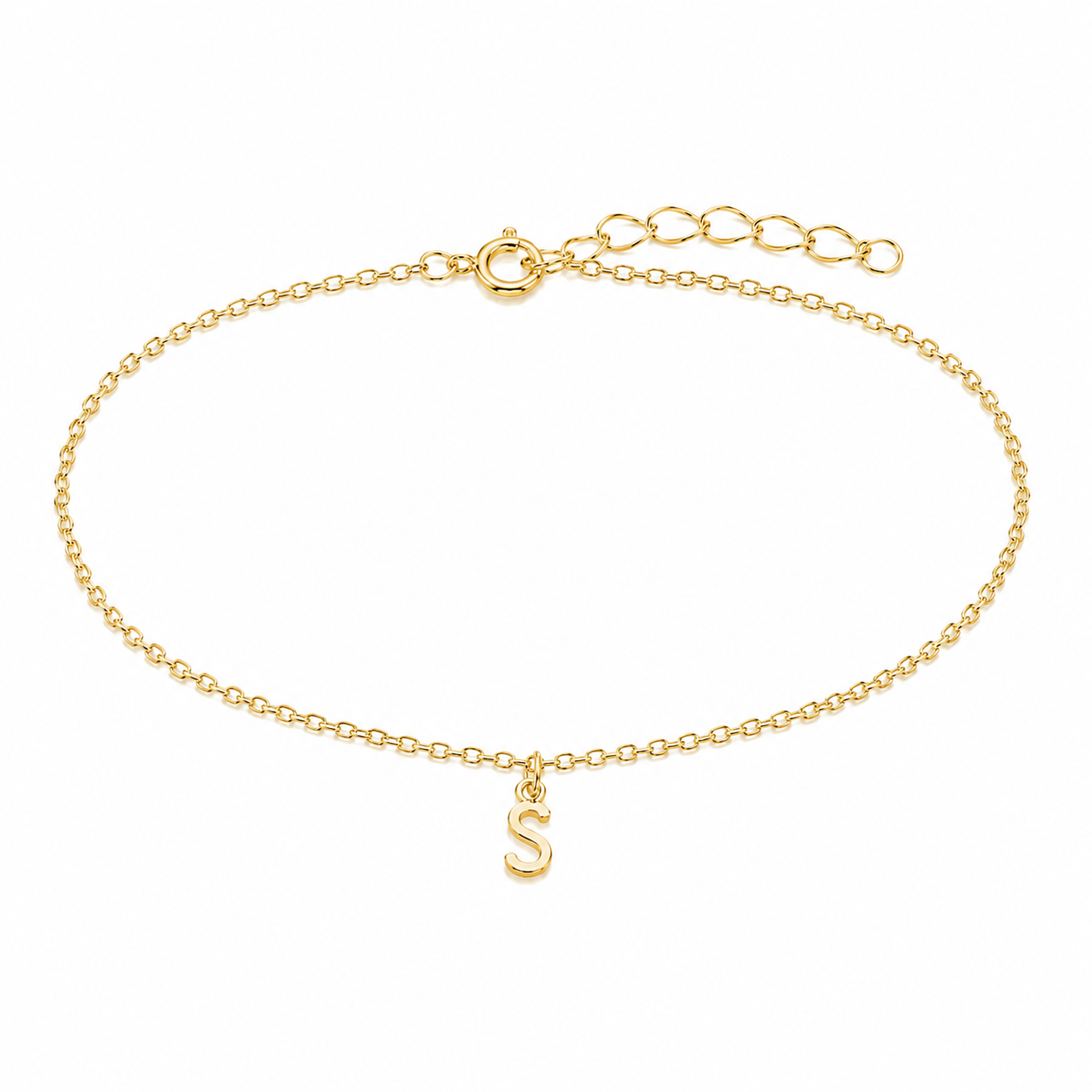 Initial Charm Bracelet
