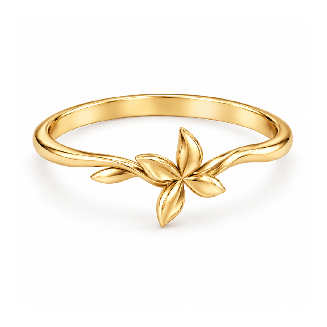 Stacking Flower Ring