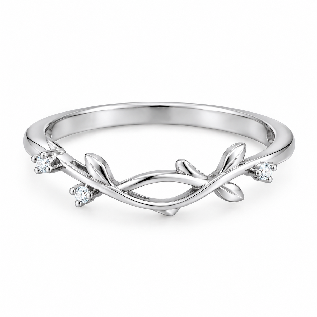 The Vine Ring with Stones