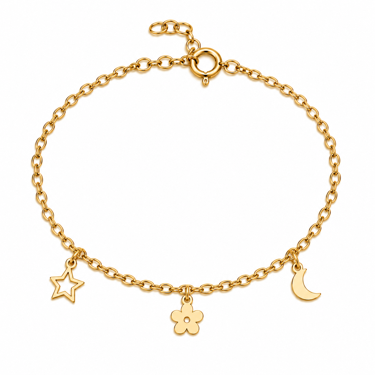 Trio Lucky Charms Chain Bracelet