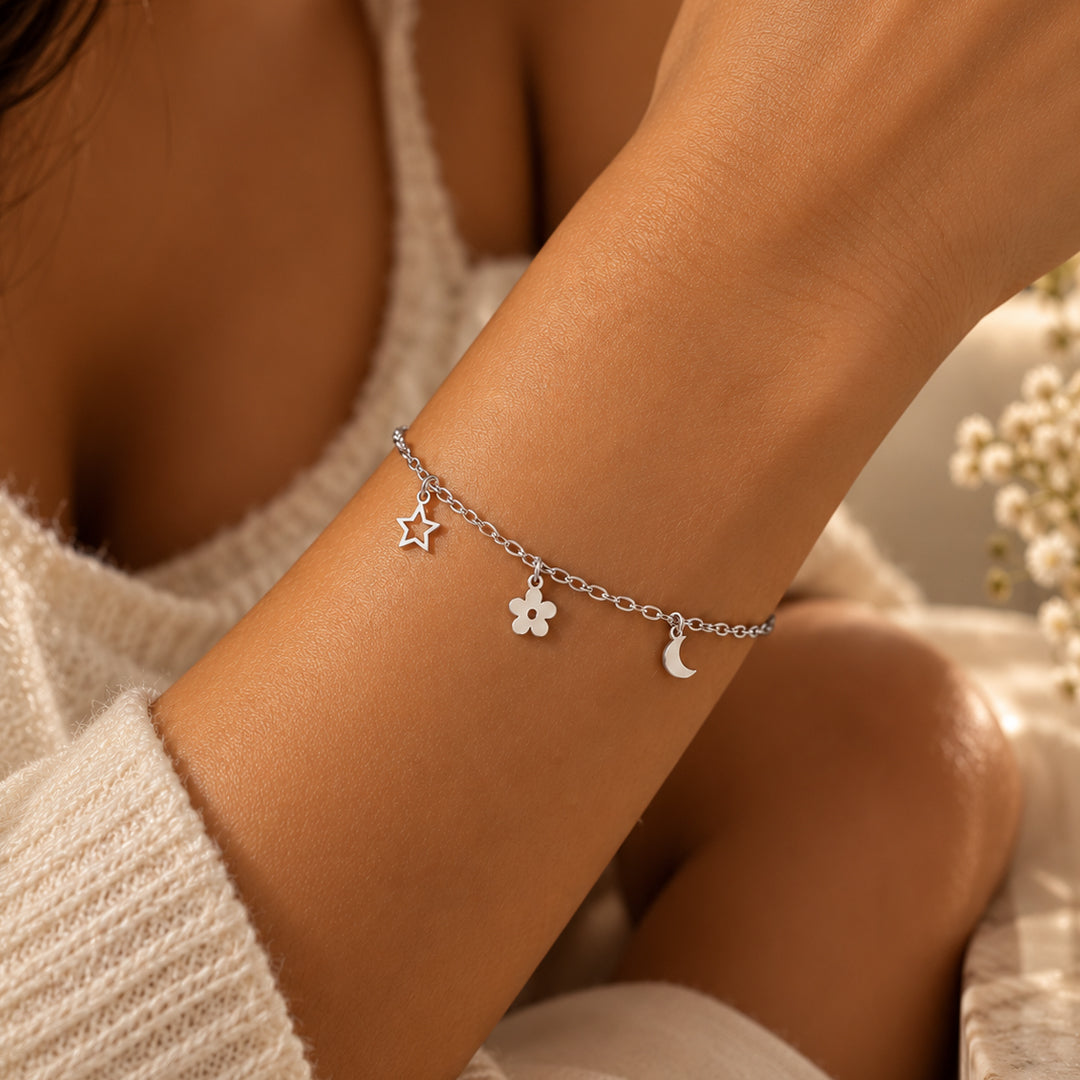 Trio Lucky Charms Chain Bracelet