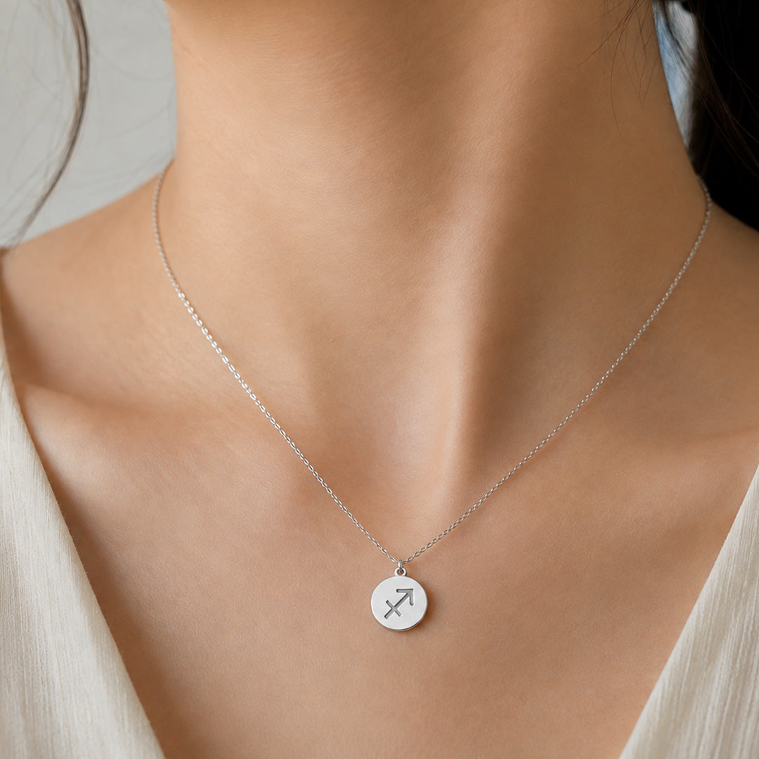 Zodiac Disc Necklace