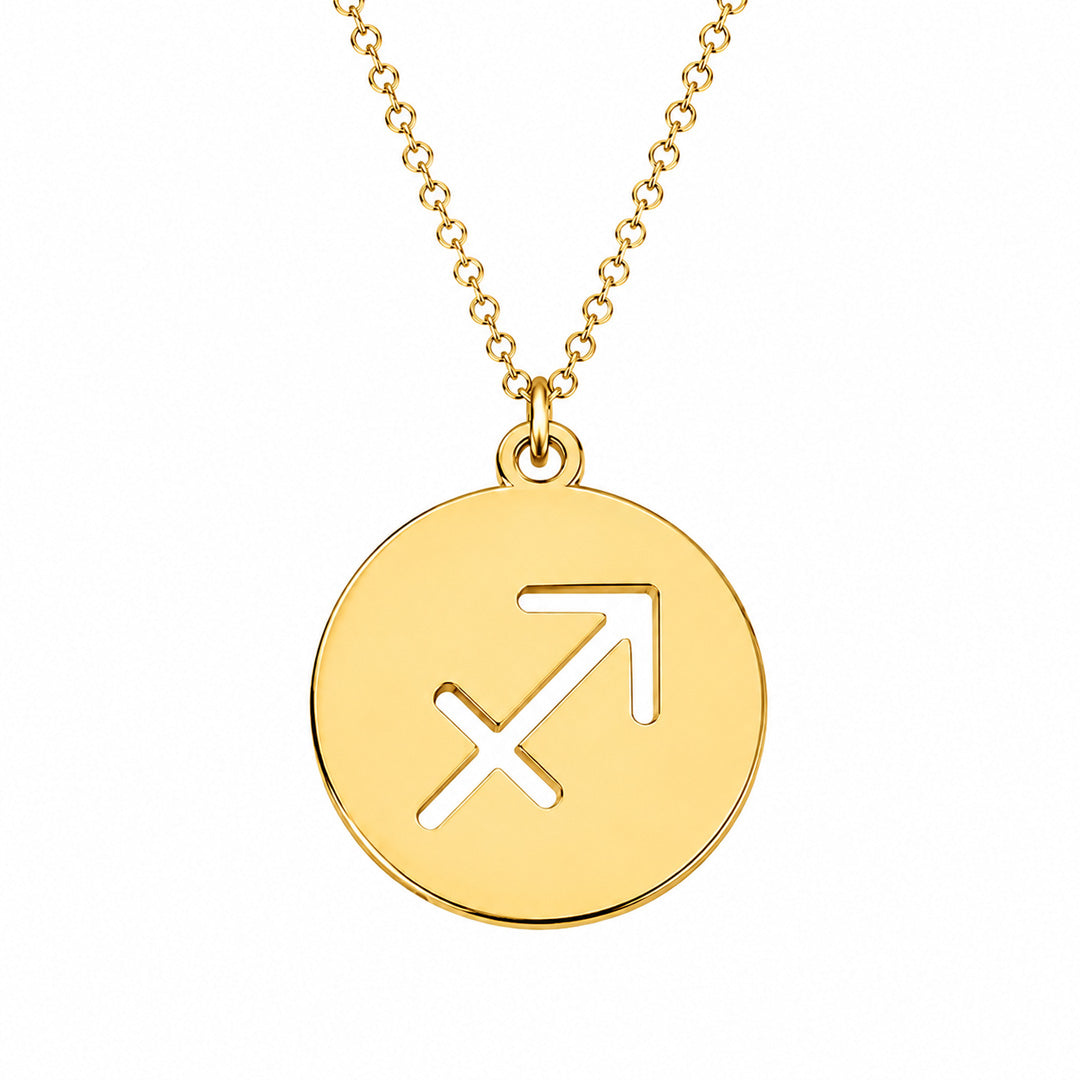 Zodiac Disc Necklace