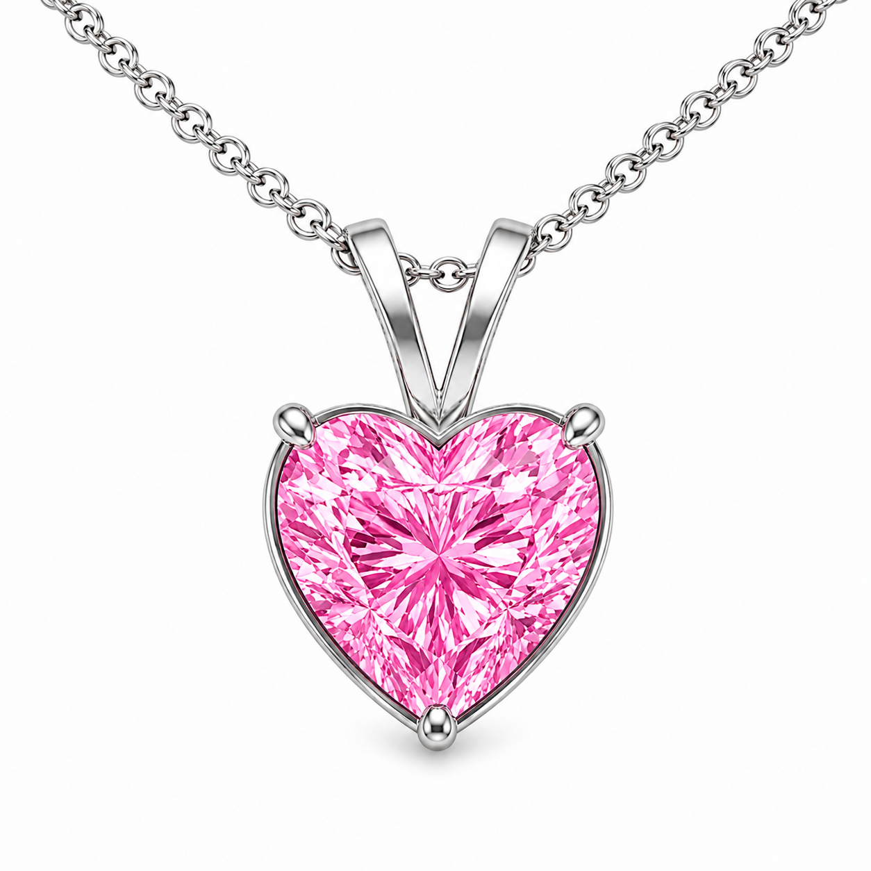 Apple Heart Stone Pendant