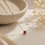 Birthstone Bezel Necklace