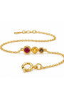Trio Stone Bezel Bracelet