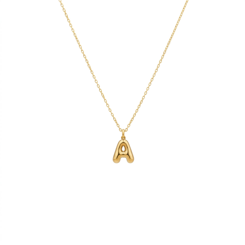 Initial Bubble Necklace