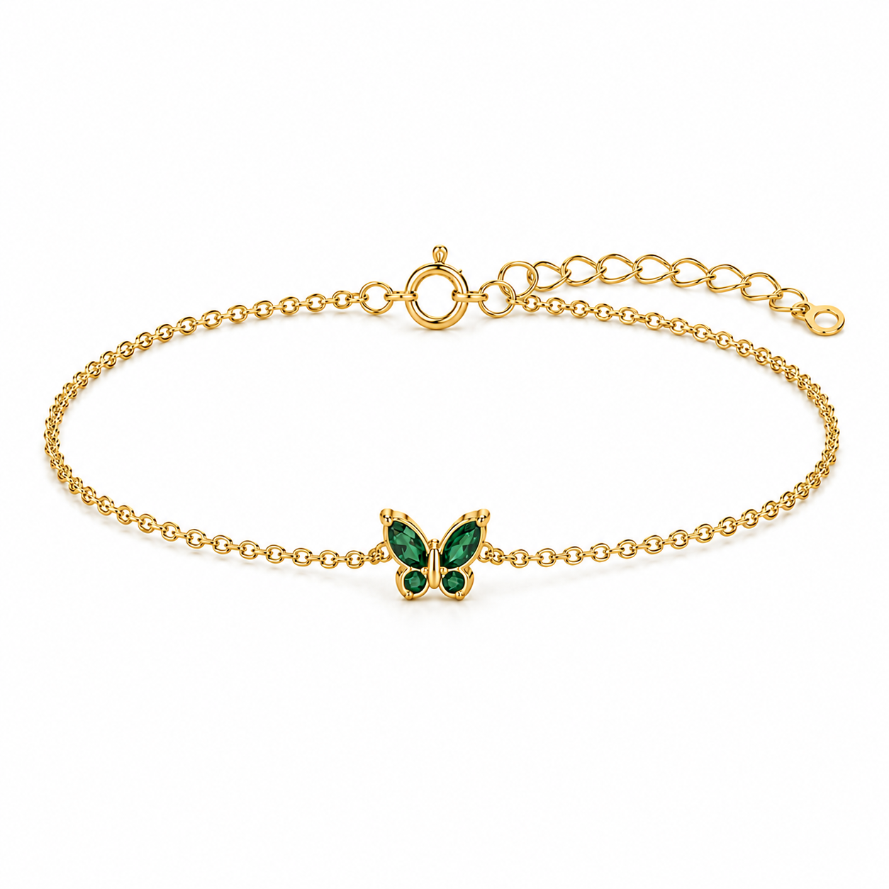Butterfly Birthstone Bracelet