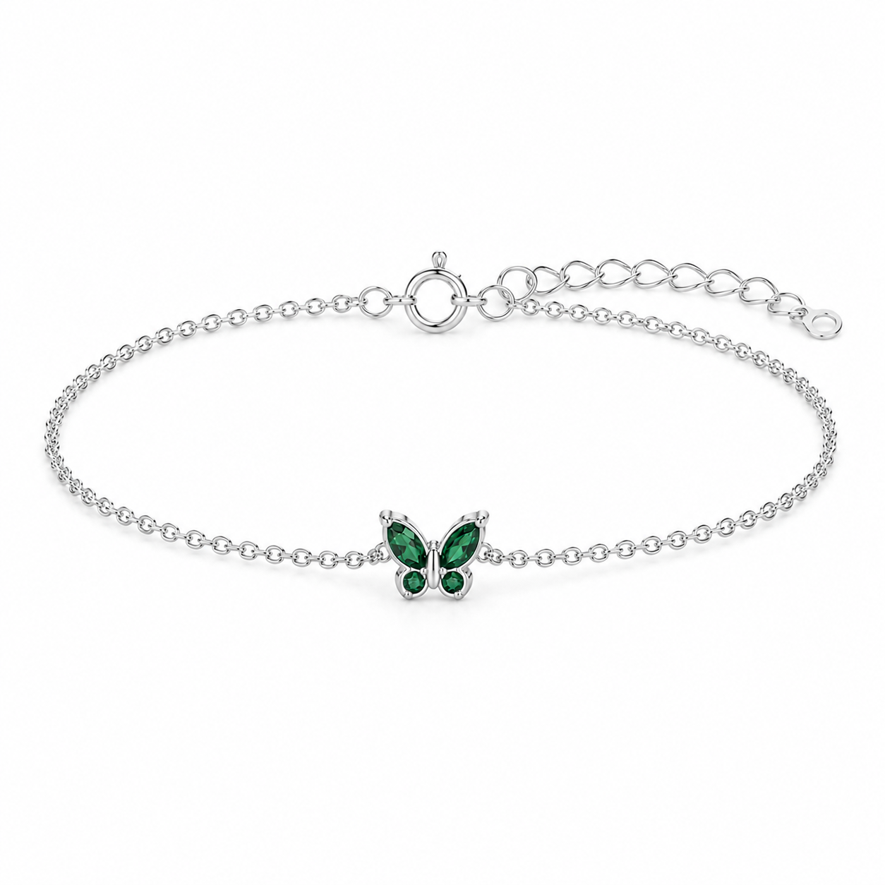 Butterfly Birthstone Bracelet