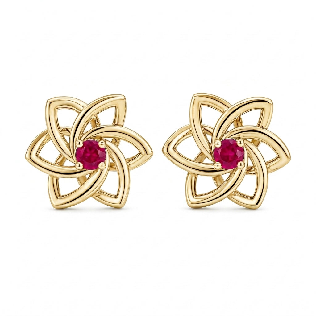Celtic Knot Star Earrings