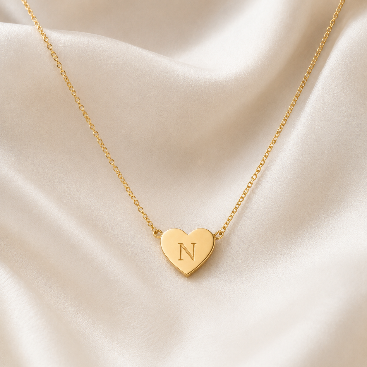 Initial Heart Necklace