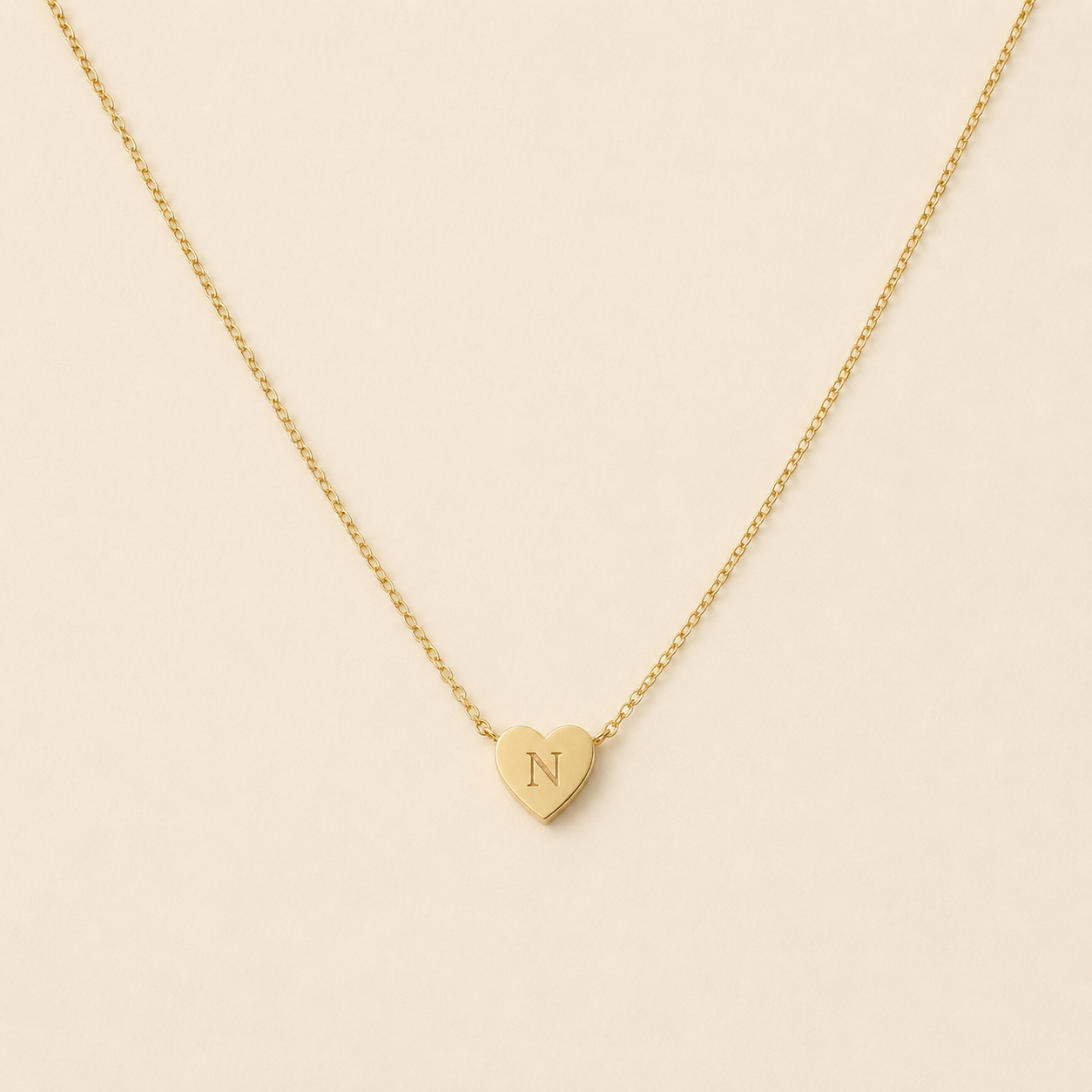 Initial Heart Necklace