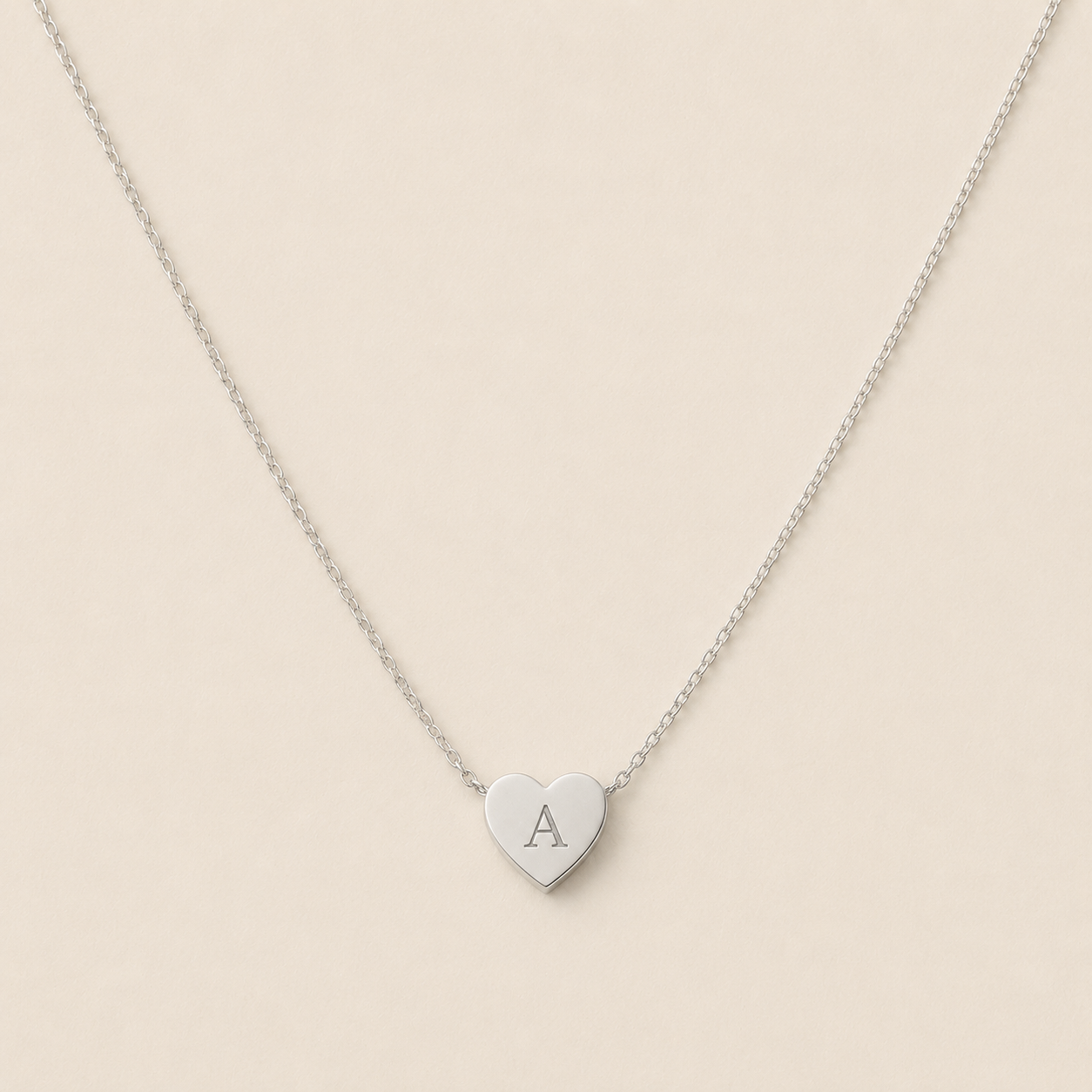 Initial Heart Necklace