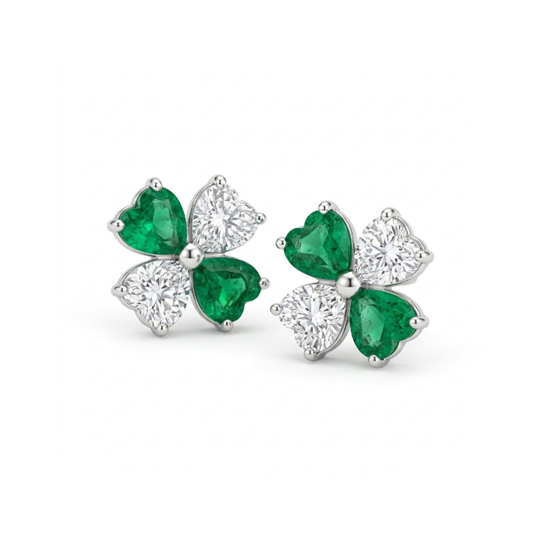 Lucky Clover Multi-Stone Earrings