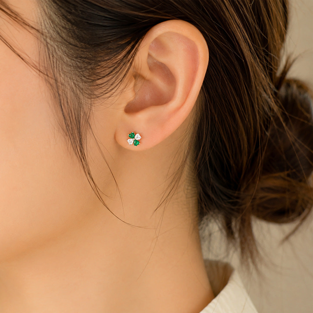 Lucky Clover Multi-Stone Earrings