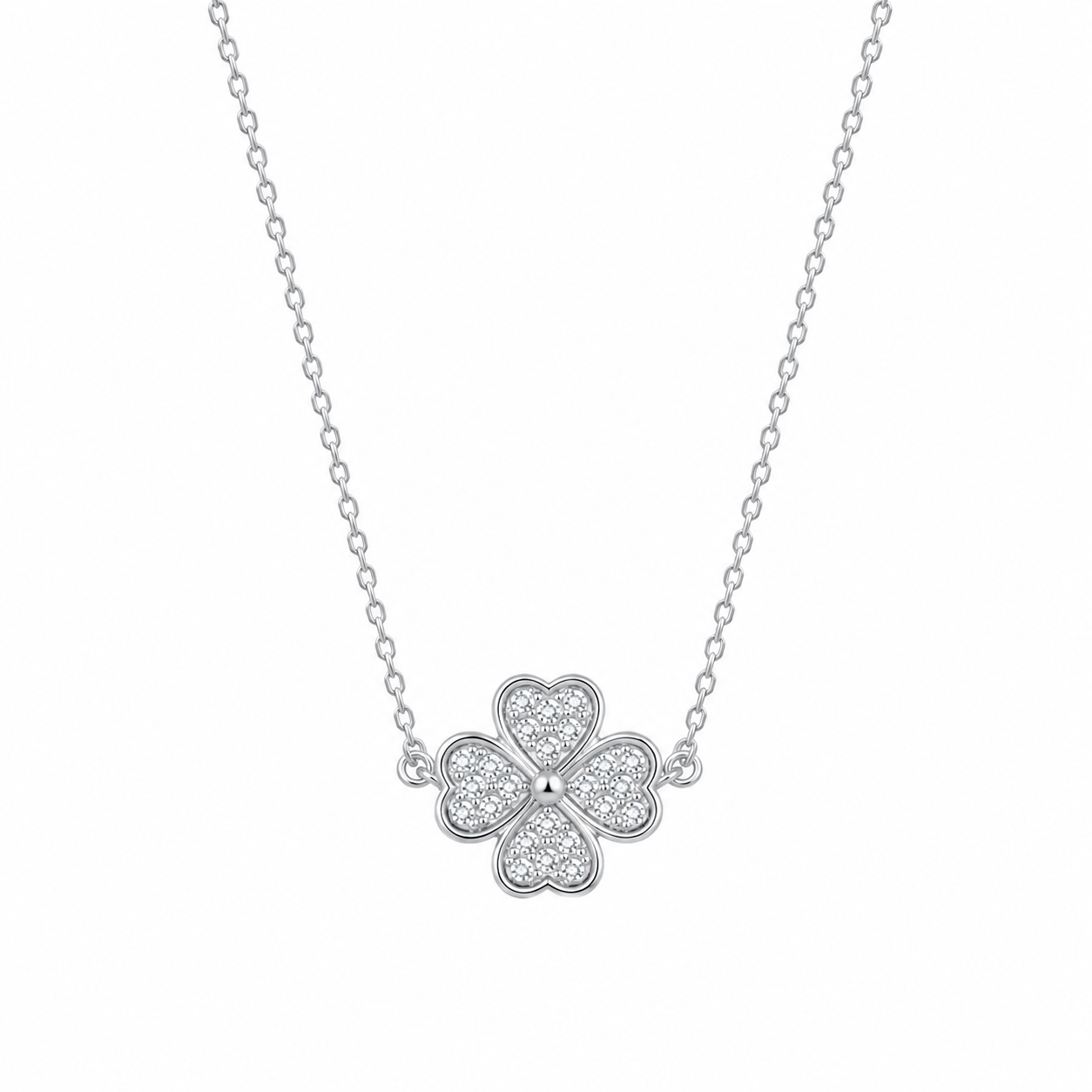4 Clover Paved Necklace