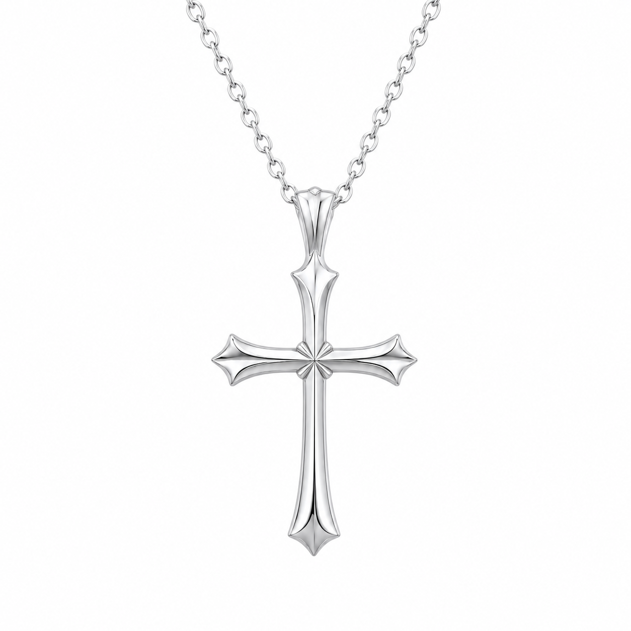 Signature Silver Cross Pendant