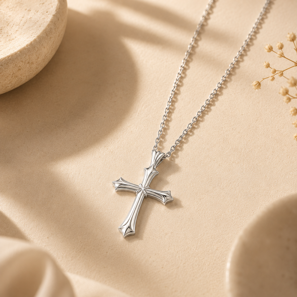 Signature Silver Cross Pendant