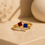 Crossover Princess Cut Ring