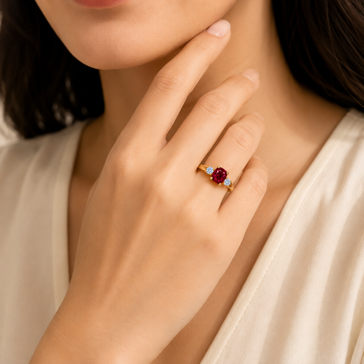 Cushion Cut Ring