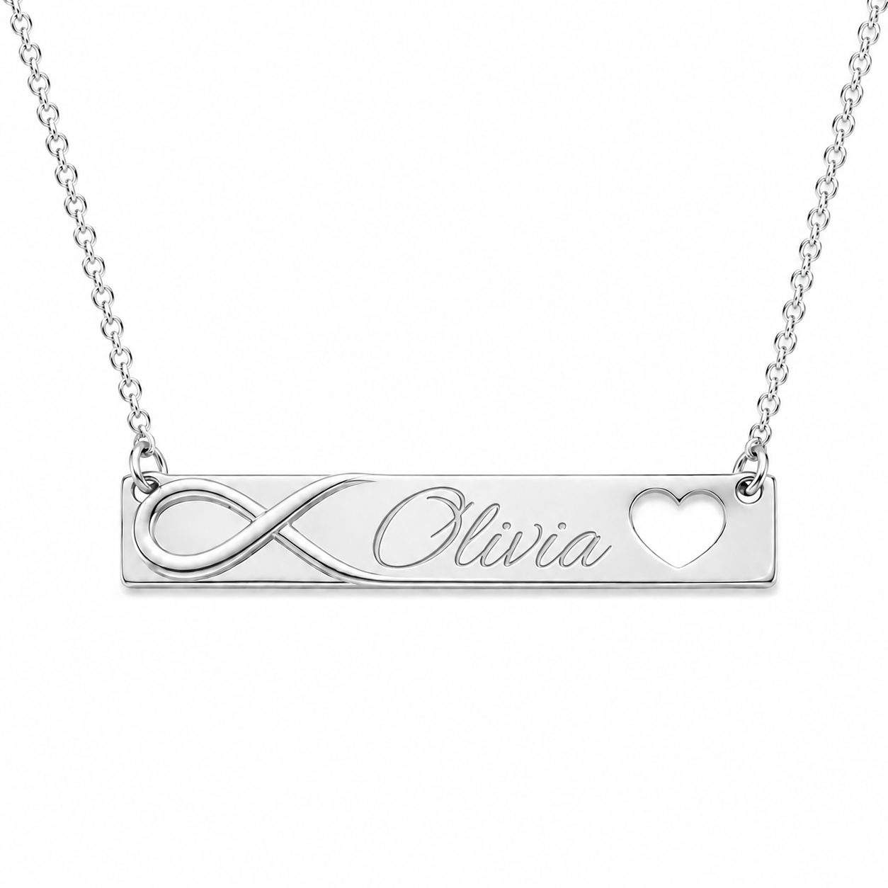 Heart Cutout Engravable Pendant