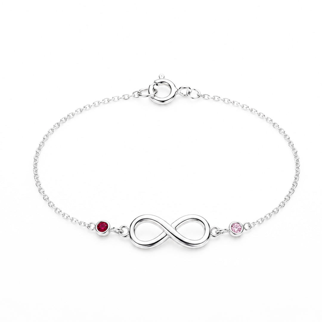 Duo Stones Infinity Bracelet