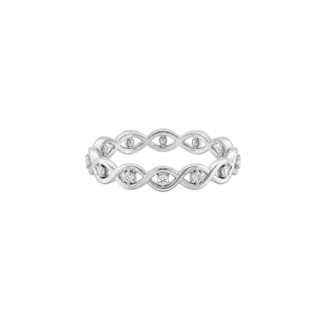Infinity Eternity Band with Birthstone