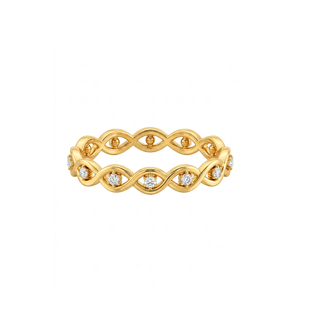 Infinity Eternity Band with Birthstone