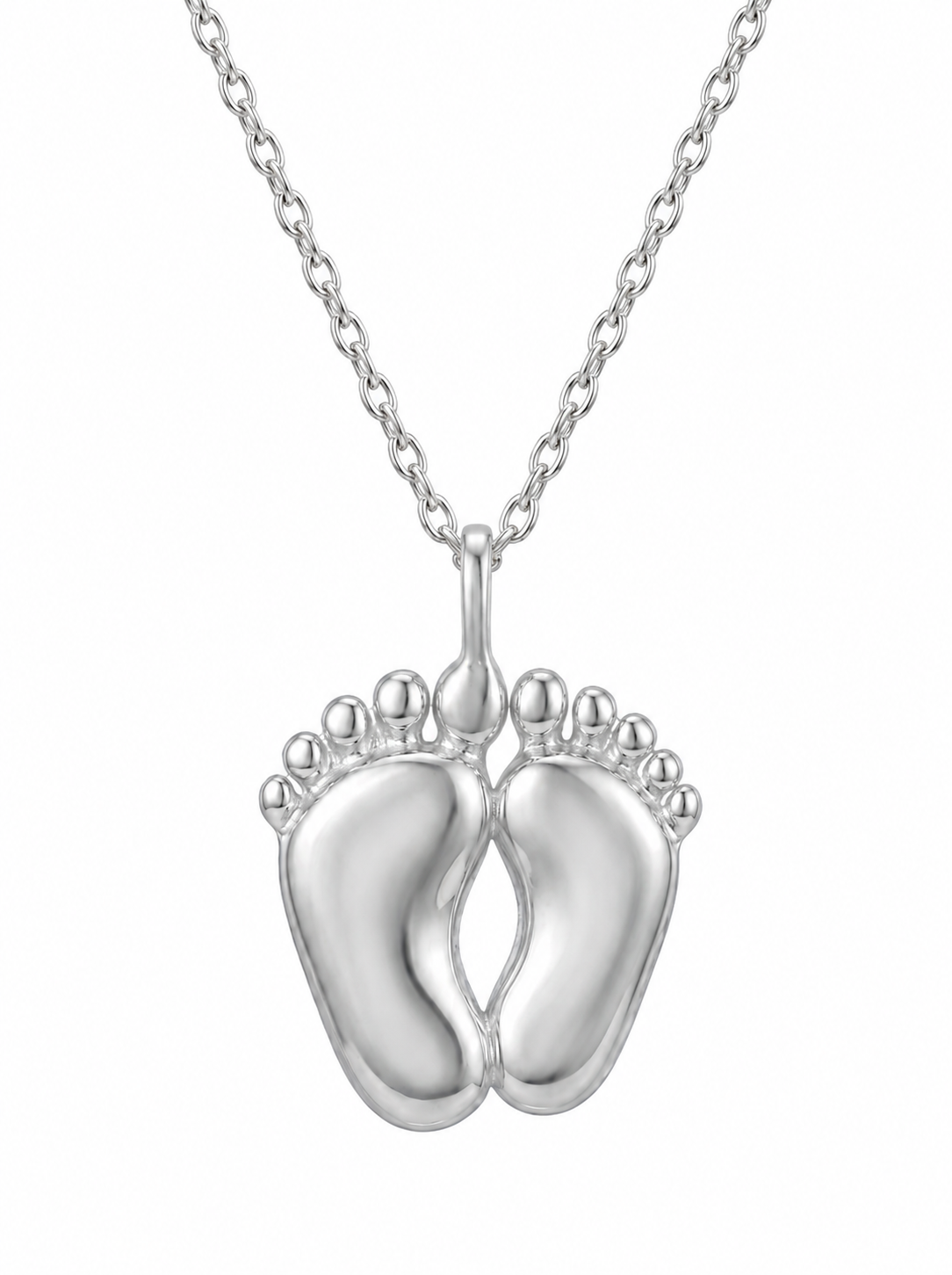 Engravable Baby Feet Necklace
