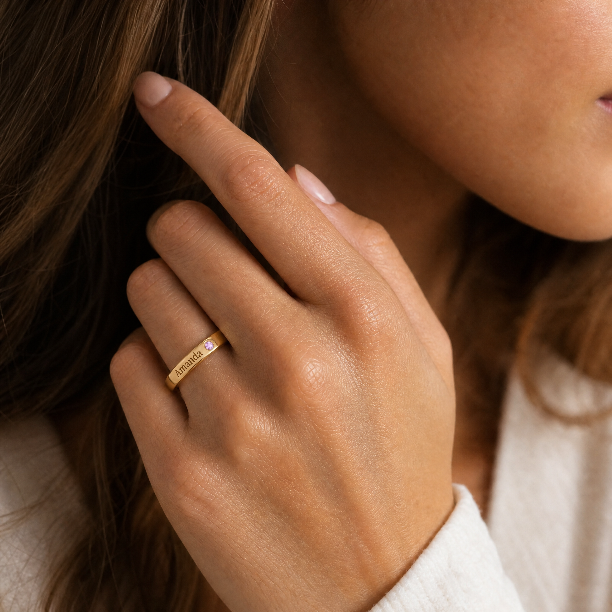 Birthstone Band Ring