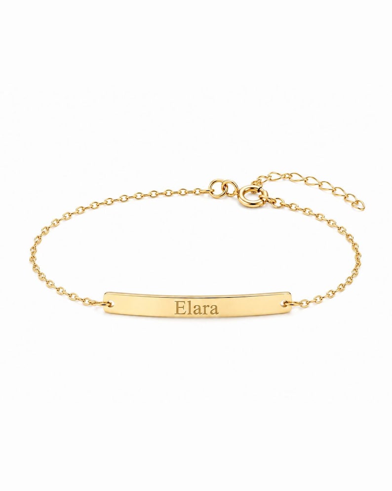 Custom Name Plate Bracelet image 1