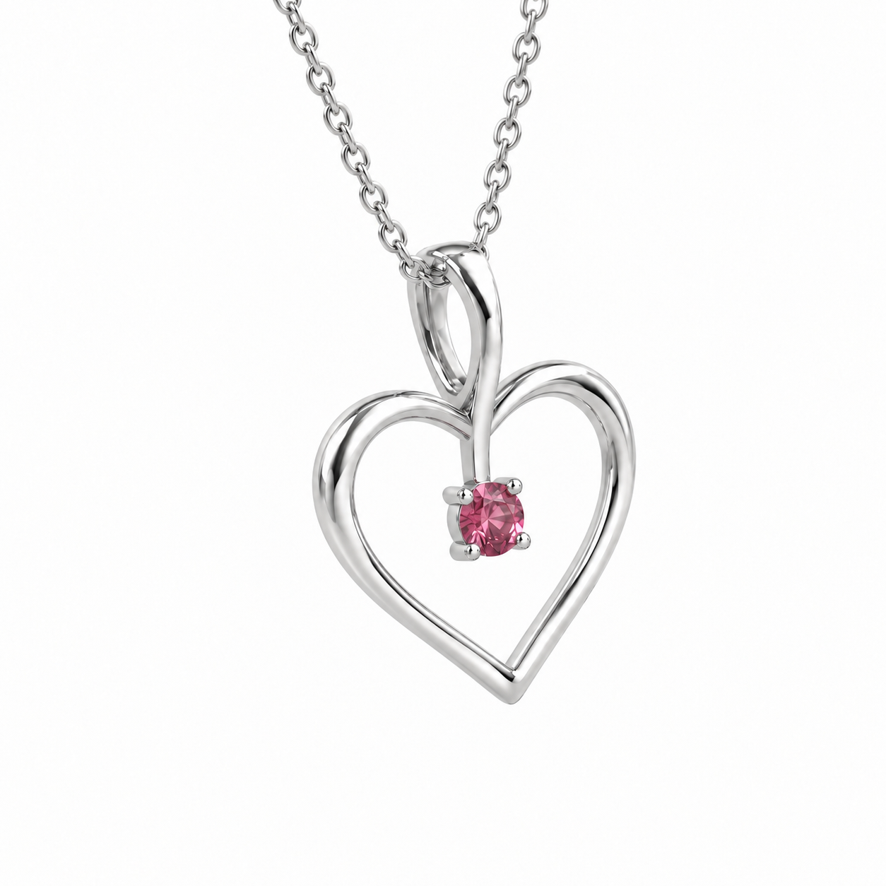 Forever Yours Love Birthstone Necklace